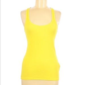 NWT Zara Trafaluc yellow racerback tank